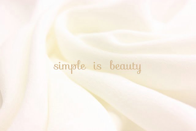 simple is beauty